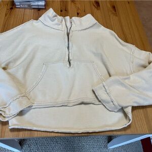 Free People size Large cropped sweatshirts